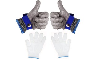 WORKHORSE® Metal Mesh Gloves With Claw Hook Closure - Bunzl